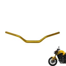 Guidão Esportivo 28mm Mt09 Mt07 Adv 150 Z 800 Z 900 Hornet Dourado - LEG SPEED