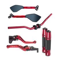 Guidão Esportivo Manete Embreagem Freio Punho Retrovisor Triumph Tiger 800