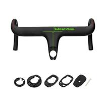 Guidão Integrado De Fibra De Carbono Para Bicicleta De Estrada, 28.6mm, Com Espaçadores, Peças De Guidão Integrado De Fibra De Carbono Para Bicicleta De Estrada, 28.6mm, Com Espaçadores, Peças De