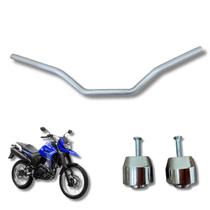 Guidão Kit Tenerê XTZ 250 Crosser 250 Lander 250 Prata Pezinhos Alta Resistência