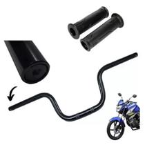 Guidão Mais Manopla Moto Factor 125 150 Fazer 150 Preto Yamaha Rosca