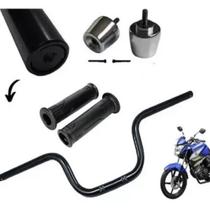 Guidão Mais Pezinho Com Manopla Factor 125 Fazer 150 Yamaha Preto Fosco Moto Guidão Mais Pezinho Com Manopla Factor 125 Fazer 150 Yamaha Preto Fosco Moto