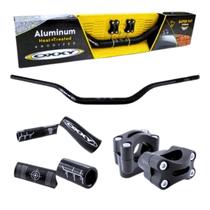 Guidão Oxxy Crf 250f Crf 230 Bros 160 Xre 190 300 Alto Preto