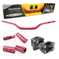 Guidao Oxxy Guidon Alto Xre Bros Xtz Crf Vermelho +Adaptador