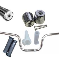 Guidão Para Yamaha Factor YBR Manopla Pezinho e Roldana Kit Completo De Alta Qualidade Pilotagem