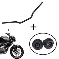 Guidão Preto Fosco Mod.Original + Peso de Guidão de Fz15 2022 em diante