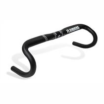 Guidão Speed Alumínio Compacto Ergonômico 31.8x440mm Preto Zoom DR-195 Reach 77mm Drop 128mm Road Top