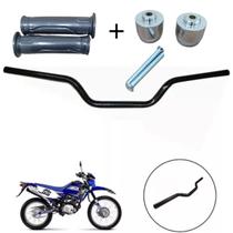 Guidão XT 125 Com Pezinho E Manopla Moto Pilotagem Acessórios