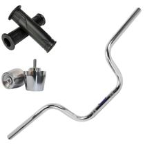 Guidão Ybr Com Pesinho Pcx e Par de Manoplas 125 2001 ate 2015 Factor Yamaha Peso Moto Rosca