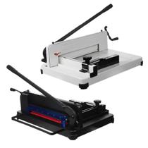 Guilhotina de Papel Semi Industrial Profissional 400 Folhas Simultâneas para Escritório Indústria com Trava e Batente Reserva Guilhotina de Papel Semi Industrial Profissional 400 Folhas Simultâneas para Escritório Indústria com Trava e Batente Reserva