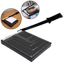 Guilhotina Papel Facão A4 Manual 10 Folhas com Trava e Guia Preta Importway Iwgpa-410pt