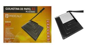 Guilhotina Procalc PC GTZKA3 10 Folhas A3 A4 Lâmina Aço Trava Guilhotina Procalc PC GTZKA3 10 Folhas A3 A4 Lâmina Aço Trava