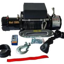 Guincho Elétrico 12000 Kevlar Sintético 2 Controles Guincho Elétrico 12000 Kevlar Sintético 2 Controles