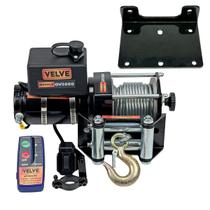 Guincho Elétrico 12v 3000lbs 1360kg VELVE GV3000A + Controle Sem Fio + Placa Fixação Guincho Elétrico 12v 3000lbs 1360kg VELVE GV3000A + Controle Sem Fio + Placa Fixação