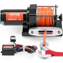 Guincho elétrico VEVOR 3500 lb Line Pull 12V DC com corda sintética