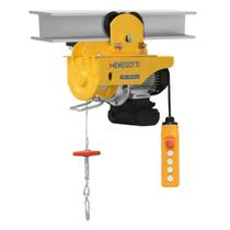 Guincho Talha De Coluna Max 300kg Com Trole 220V Menegotti Cor Amarelo