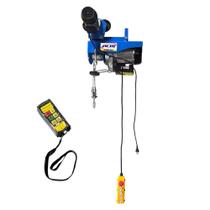 Guincho Talha Elétrica PROFISSIONAL com Troley Elétrico e Controle Remoto 400/800Kg 220v PAT800RCC ACM TOOLS