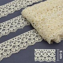 Guipir 5,00 cm Creme - Ref. 432768 13,7 Metros - Círculo Guipir 5,00 cm Creme - Ref. 432768 13,7 Metros - Círculo