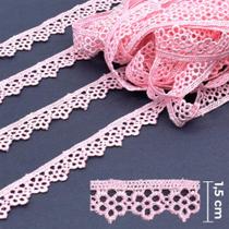 Guipir Florzinha 1,50 cm Rosa - Ref. 432784 13,7 Metros - Círculo