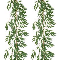 Guirlanda Artificial de Folhas de Salgueiro Sherika 1,7 m - Kit com 2