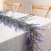 Guirlanda artificial HUZIYAHAN lavanda roxa 1,8 m para decoração