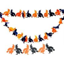 Guirlanda Bandeirola Bruxa de Papel Halloween Guirlanda Bandeirola Bruxa de Papel Halloween