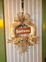 Guirlanda Banheiro Creme 30cm Guirlanda Banheiro Creme 30cm