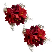 Guirlanda Bobeches Ø15cm Para Castiçais Jogo com 2 Peças.