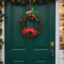 Guirlanda Com Guizos Para Porta Enfeite De Natal