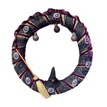 Guirlanda da Bruxa Decorativa com Mini Vassoura e Chapéu