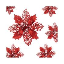 Guirlanda De Flores Artificiais De 11CM 14 Peças Decoração De Árvore De Natal Acessório De Decoração Guirlanda De Flores Artificiais De 11CM 14 Peças Decoração De Árvore De Natal Acessório De Decoração