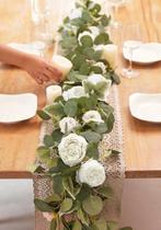 Guirlanda de flores artificiais MISSPIN Eucalyptus Peony Rose x2 Guirlanda de flores artificiais MISSPIN Eucalyptus Peony Rose x2