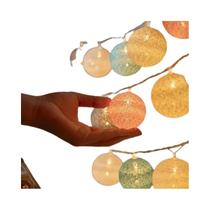 Guirlanda De Luzes De Algodão 1.5/3M Para Decorações De Natal, Festas Ao Ar Livre, Quarto De Bebê,