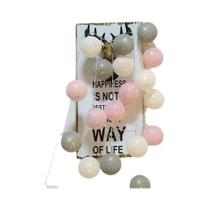 Guirlanda De Luzes De Algodão 1.5/3M Para Decorações De Natal, Festas Ao Ar Livre, Quarto De Bebê,