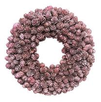 Guirlanda De Natal 23cm - Pinhas Feita Á Mão