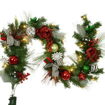 Guirlanda de Natal Adeeing de 1,8 m com luzes de 20 LED operada por bateria Guirlanda de Natal Adeeing de 1,8 m com luzes de 20 LED operada por bateria