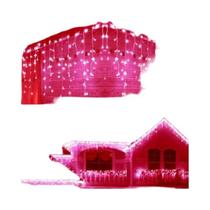 Guirlanda De Natal Ao Ar Livre Com Luzes LED Em Forma De Cascata Para Decoração De Jardim E Calçada