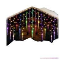 Guirlanda De Natal Ao Ar Livre Com Luzes LED Em Forma De Cortina Para Decoração De Jardim E