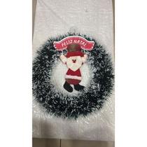 guirlanda de natal com boneca 35cm