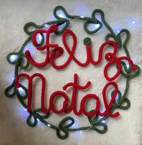 Guirlanda de Natal com luz de fada Guirlanda de Natal com luz de fada