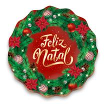 Guirlanda de Natal com Papai Noel Decoração MDF Elegante Porta Janela Guirlanda de Natal com Papai Noel Decoração MDF Elegante Porta Janela