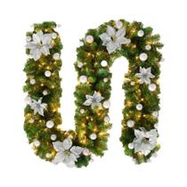 Guirlanda De Natal De 2,7M Com 5 Cores, Decorações De Luzes De Rattan Para Lareira, Escadas, Parede Guirlanda De Natal De 2,7M Com 5 Cores, Decorações De Luzes De Rattan Para Lareira, Escadas, Parede