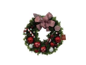 Guirlanda de Natal decorada de 45 cm