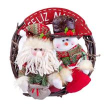 Guirlanda de Natal Decorativa Em Poliéster 36x36cm Guirlanda de Natal Decorativa Em Poliéster 36x36cm
