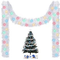Guirlanda de Natal Kingdder com Luzes - Tinsel Pré-iluminada