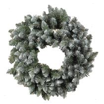 Guirlanda de natal nevada 60cm 200 hastes verde enfeite para porta Guirlanda de natal nevada 60cm 200 hastes verde enfeite para porta