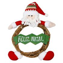 Guirlanda De Natal Noel Ou Boneco Neve Placa Feliz Natal - Vai de Tech