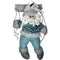 Guirlanda de Natal Papai Noel Pelúcia no Balanço 22x55cm Guirlanda de Natal Papai Noel Pelúcia no Balanço 22x55cm