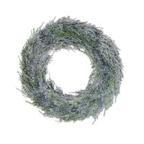 Guirlanda de natal verde nevada luxo 45cm Guirlanda de natal verde nevada luxo 45cm