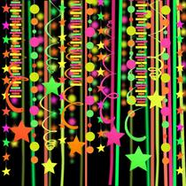 Guirlanda de Papel Neon UV Welittcon 161,54m - Festa Neon
